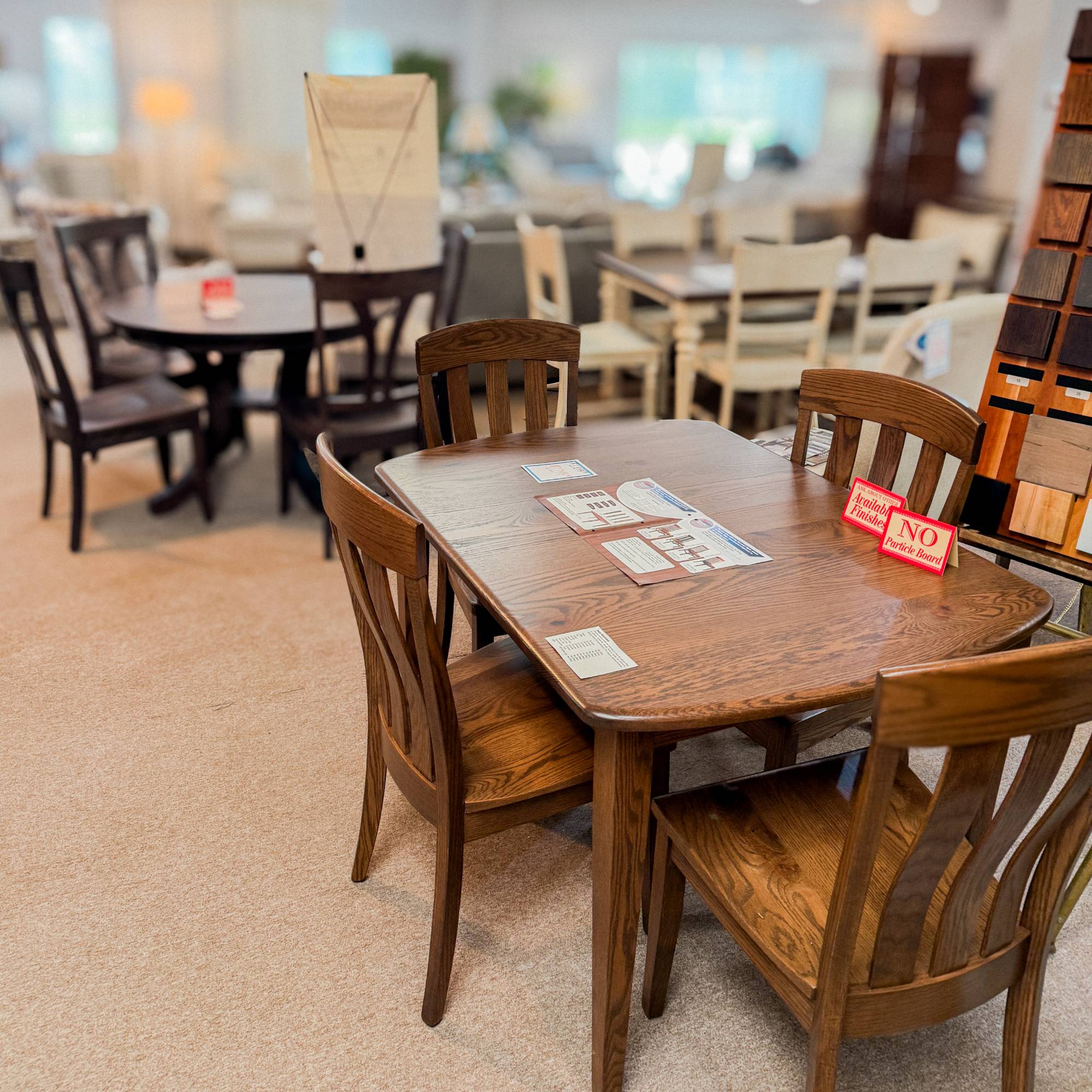 Dreamers_Secondary_DiningTables Dreamers Furniture showroom selection of dining table and chairs